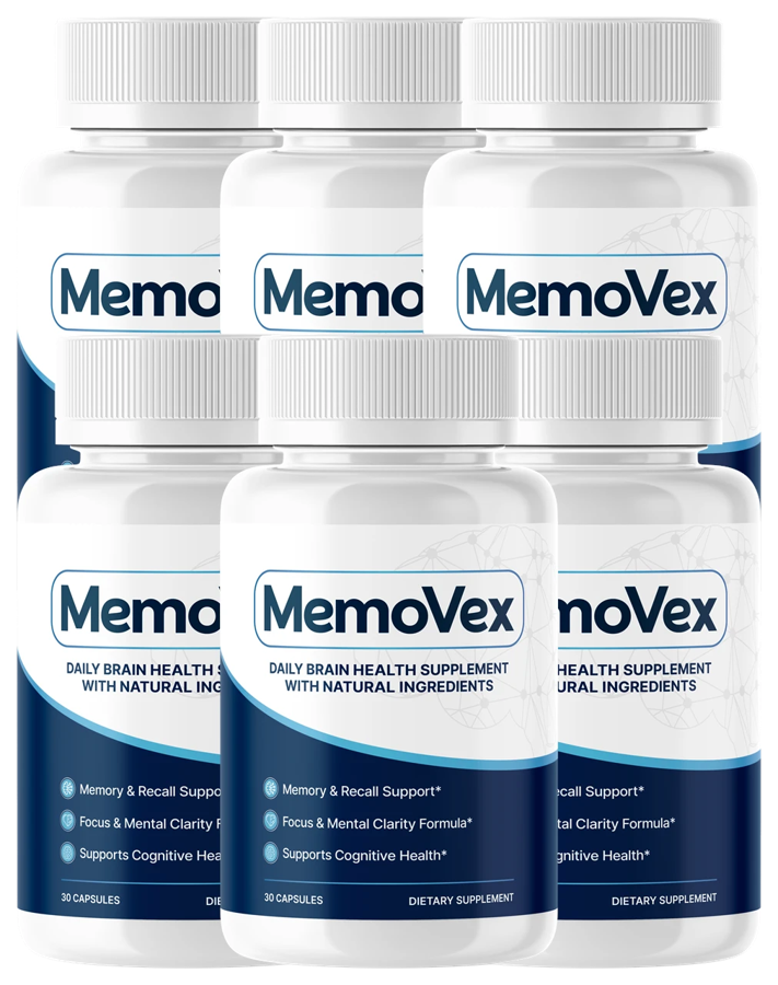 MemoVex daily brain health supplement bottles